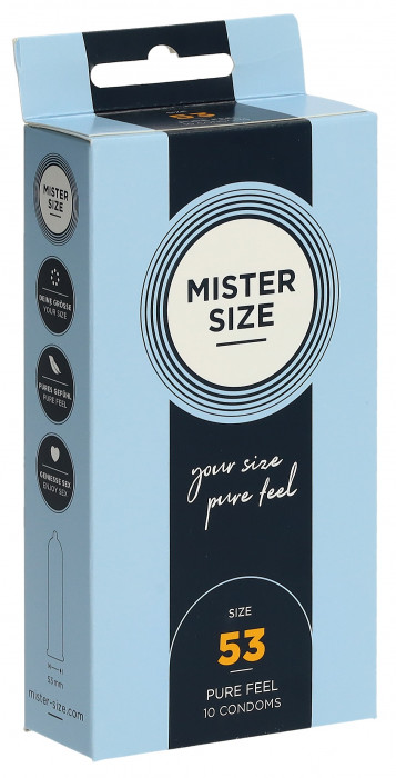 MISTER SIZE 53 Preservativi, confezione da 10 pezzi