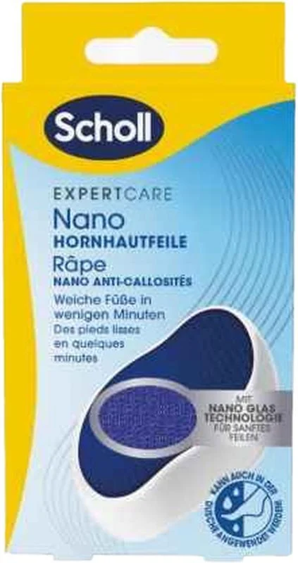 Scholl Lima per piedi pelle dura Tecnologia Nano Glass