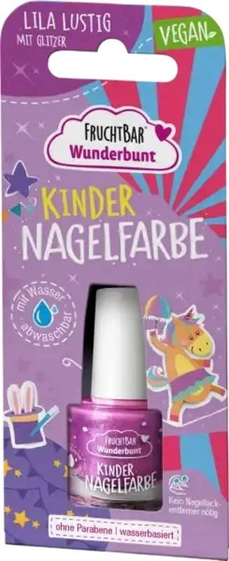 FRUCHTBAR Wunderbunt unghie bambino fa viola divertente 5ml