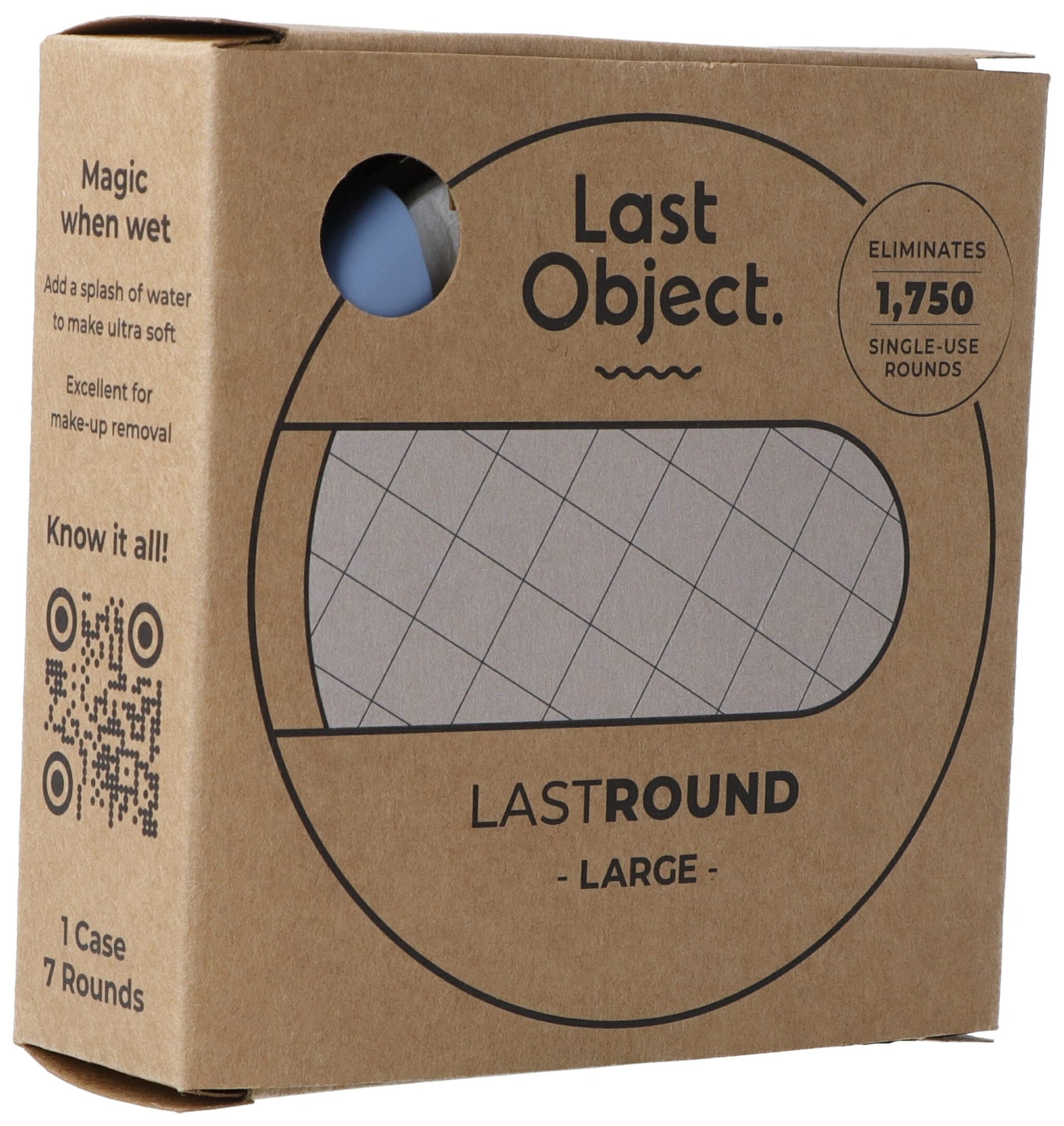 LastRound Tamponi di cotone riutilizzabili blu largo