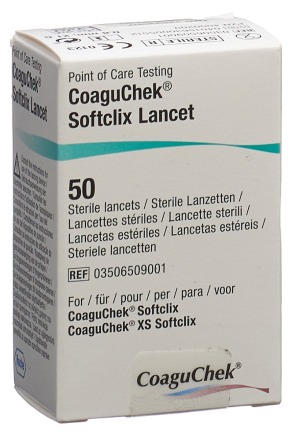COAGUCHEK XS SoftClix lancette 50 pezzi