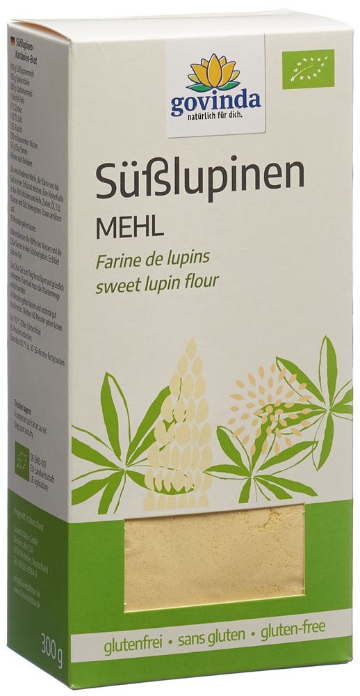 GOVINDA Farina di lupino dolce biologica 300g