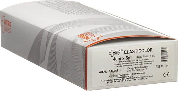WERO SWISS Elasticolor El Bind 5mx4cm blu 10 pezzi