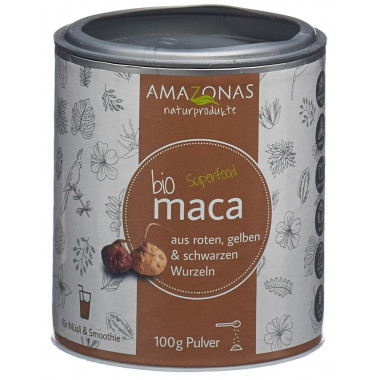 AMAZONAS maca biologica in polvere pura al 100 % Ds 100g
