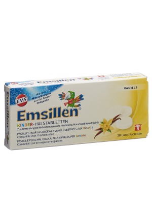 Emsillen compresse per la gola dei bambini con vaniglia 20 pezzi