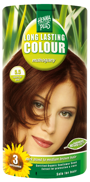 HENNA PLUS Colore a lunga durata 5,5 mogano