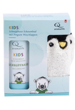 AROMALIFE Geschenkset Kids Schnupnase Bad Waschlap