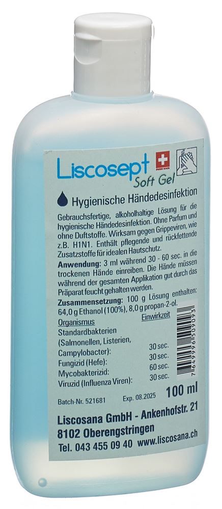 LISCOSEPT Soft Gel igienizzante per mani flip top 100ml