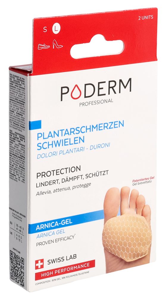 Poderm PROF cuscinetto di protezione L suole/tacchi 2 pezzi