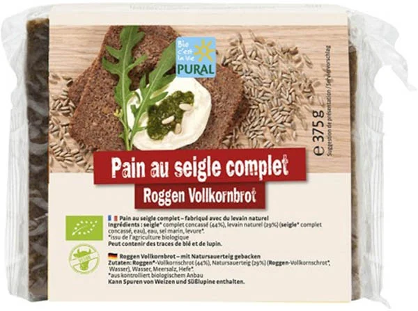 Pural pane integrale di segale 375 g