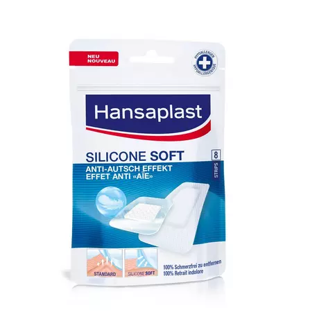 Hansaplast cerotti al silicone Mixpack 8 pezzi