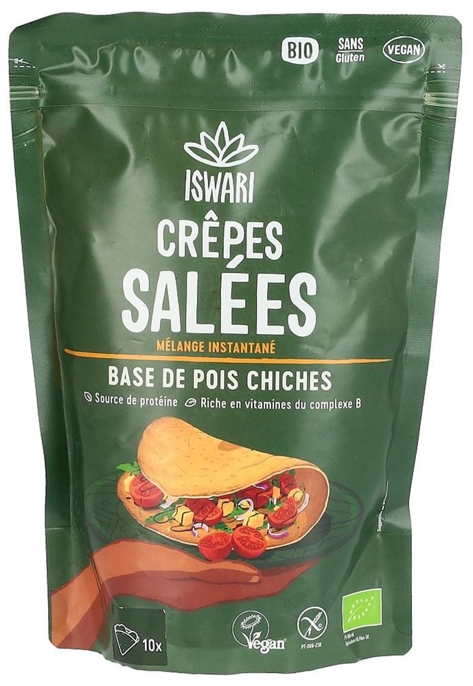 ISWARI Miscela istantanea di crepes salate BIO Btl 250 g