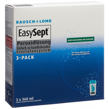 Bausch Lomb EasySept Perossido 3 Confezioni da 3 x 360 ml