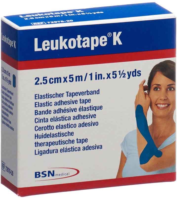 Nastro kinesiologico Leukotape® K 5mx2,5cm blu