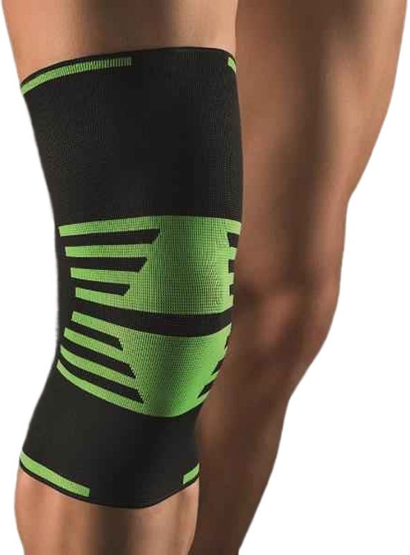 BORT ActiveColor Sport ginocchiera L nero/verde
