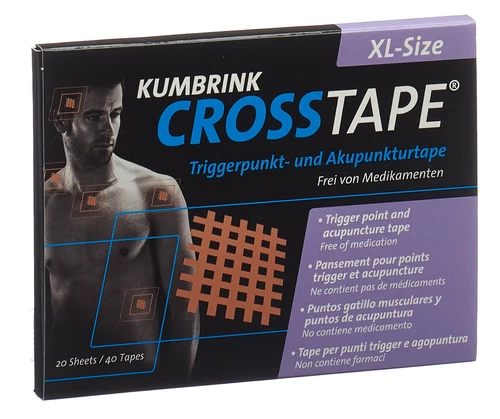 CROSSTAPE® Nastro per agopuntura del dolore XL 40 pezzi