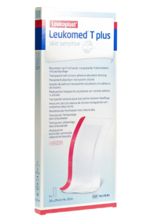 Leukomed T plus, medicazione trasparente 10 x 25 cm, 5 pezzi