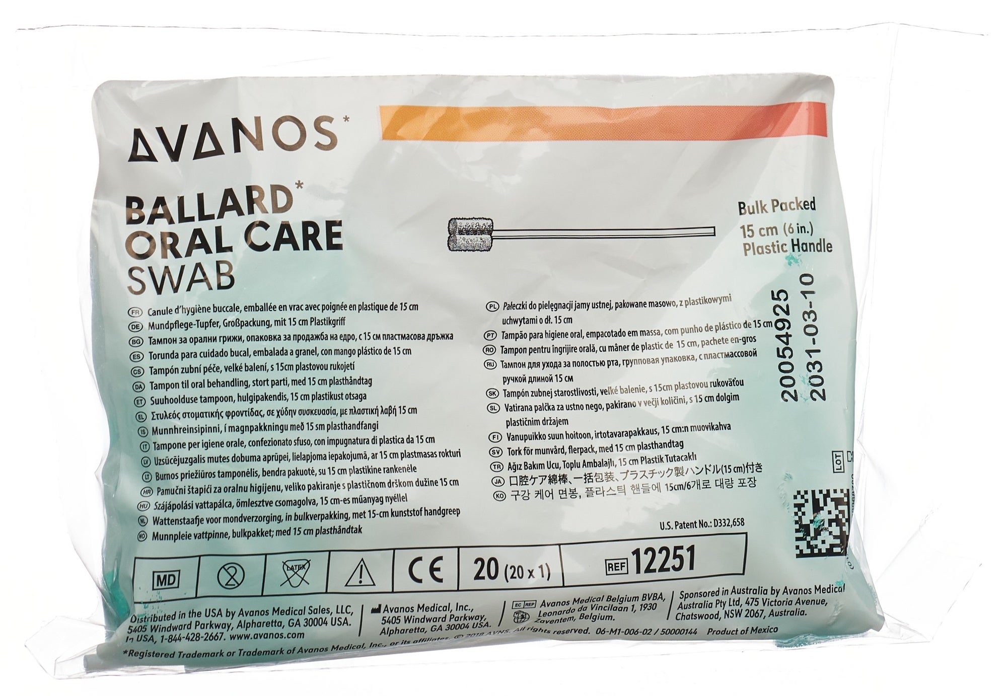 AVANOS Tamponi per l'igiene orale Tamponi per l'igiene orale Btl 20 pezzi