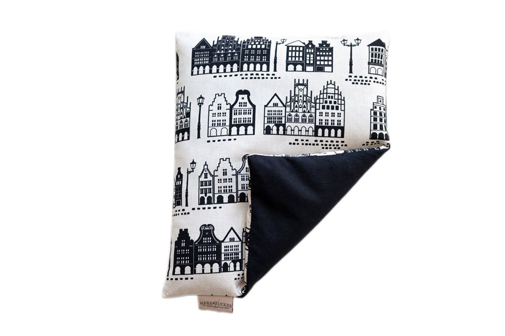 HERZZUCKER cuscinetto riscaldante ai semi di colza 26x21cm città vecchia