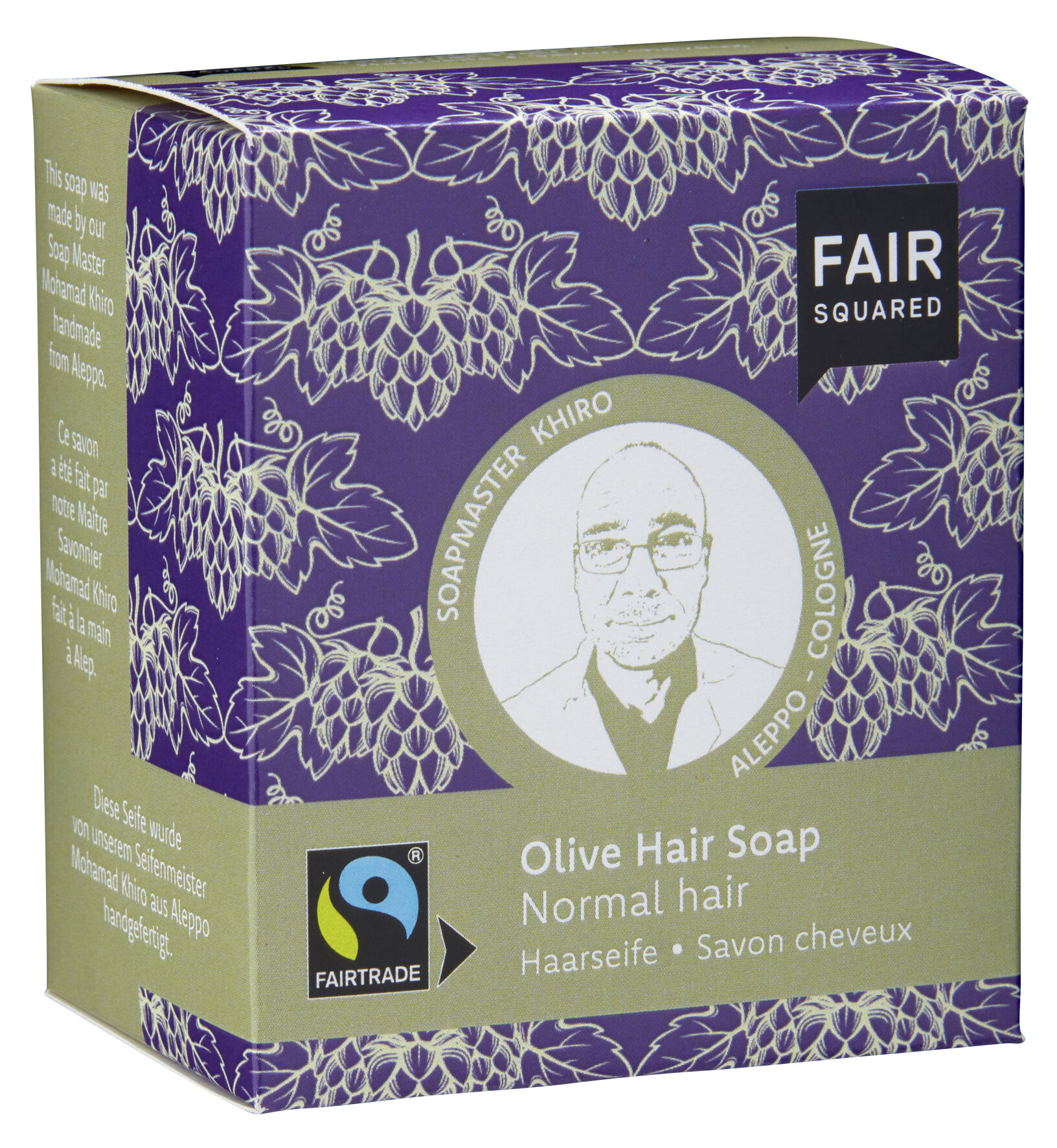 FAIR SQUARED Sapone per capelli all'oliva Capelli normali 2 x 80g