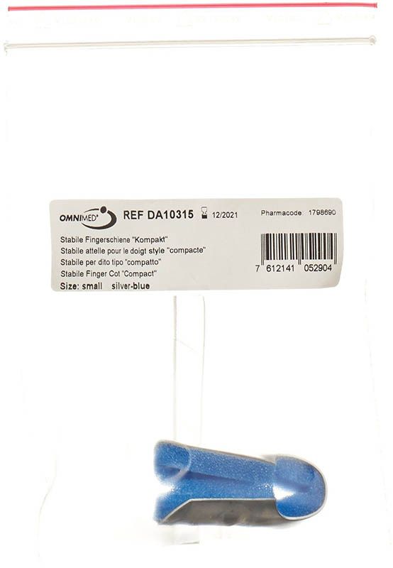 OMNIMED DALCO stecca per dita XS blu argento
