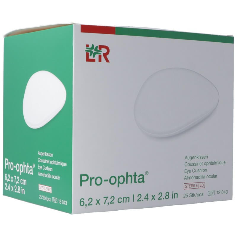 Cuscino oculare Pro-ophta 6,2x7,2 cm sterile 25 pezzi
