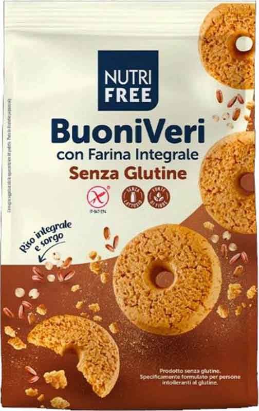 NUTRIFREE Biscotti Buoni Veri Integrali senza glutine 250g
