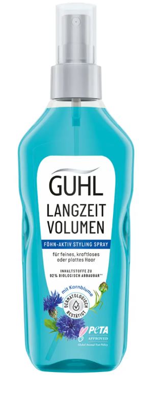 GUHL Spray Styling a Lungo Termine Asciugacapelli Attivo 150ml