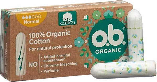 o.b.® Organic Normal Box 16 pezzi