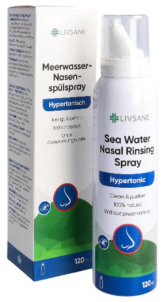Livsane risciacquo nasale ipertonico con acqua di mare 120ml