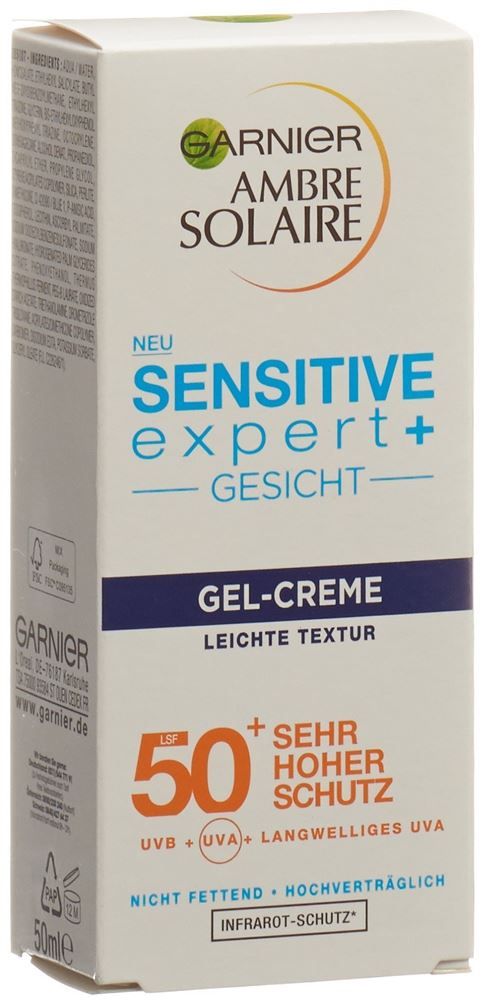 Ambre Solaire Sensitive Expert Crema Gel Viso SPF 50 Tb 50ml