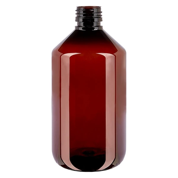 HEIDAK Recy PET bottiglia 500 ml marrone senza tappo 25 pezzi