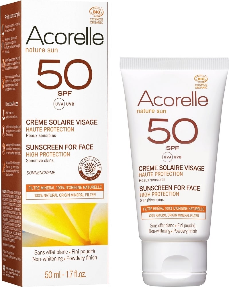 Acorelle Crema solare viso SPF50 50ml