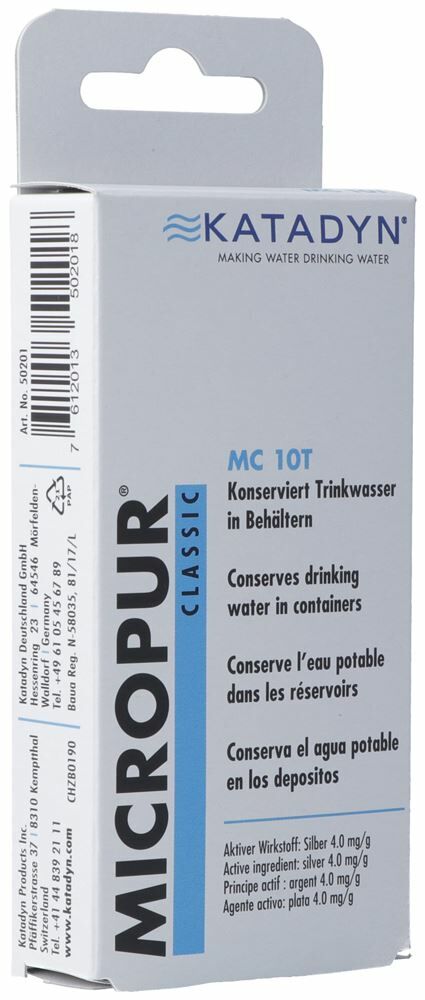 Micropur Classic MC 10T compresse 40 pezzi