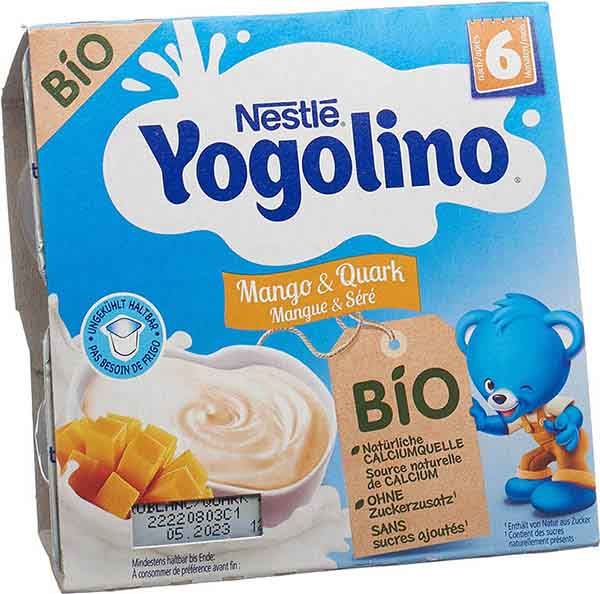 Nestlé Yogolino Bio Mango Quark 6M 4 x 90g