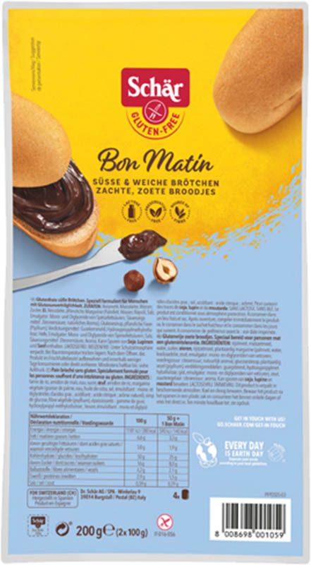 Schär Bon Matin panini senza glutine 4 pezzi