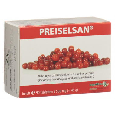 PREISELSAN con estratto di mirtillo rosso in compresse 90 pezzi
