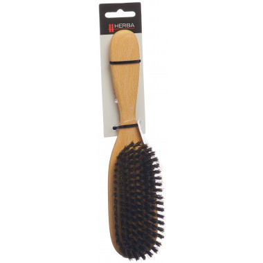Spazzola Herba in setole di cinghiale ovali in legno di faggio certificato FSC