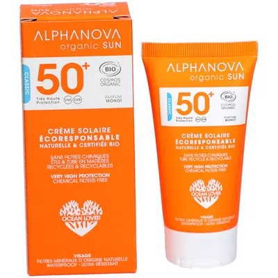 ALPHANOVA SUN Crema solare Monoï Bio SPF50+ 50 ml