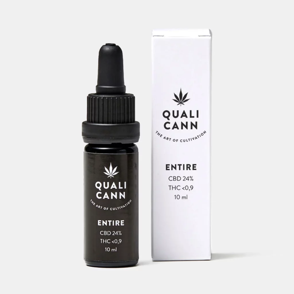 Qualicann Olio di CBD Intero (CBD: 24% / THC: 0,9%) 10ml