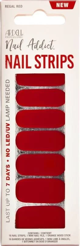 ARDELL Nail Addict Strisce Rosso Regale 16 pezzi