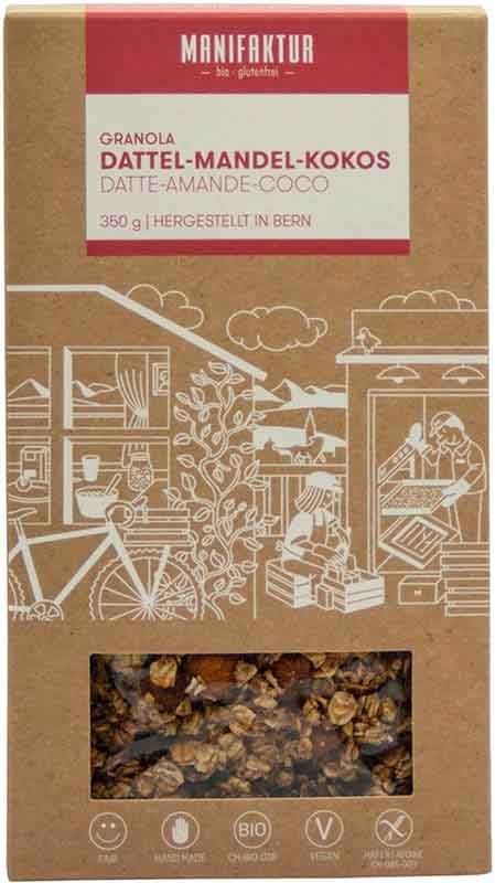 MANIFAKTUR Granola Datteri Mandorle&Cocco Bio 350g