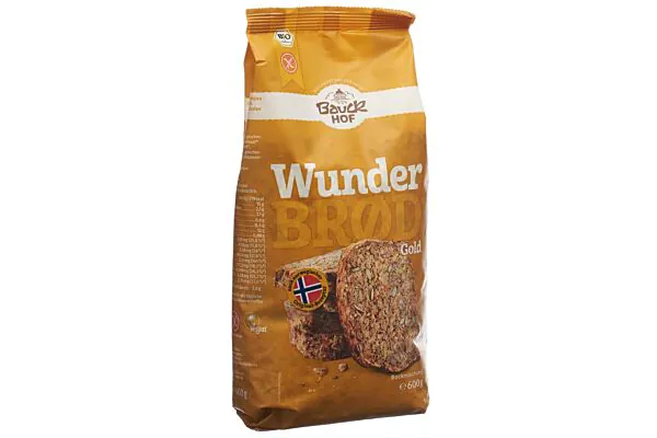 BAUCKHOF Pane Wonder Gold con curcuma senza glutine 600g
