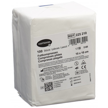 Compressa pieghevole FIV tipo 17 10x10cm 8 pieghe 100 pezzi