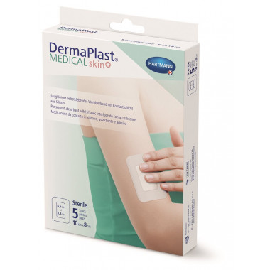 DermaPlast Medical skin+ 10x8cm 5 pezzi