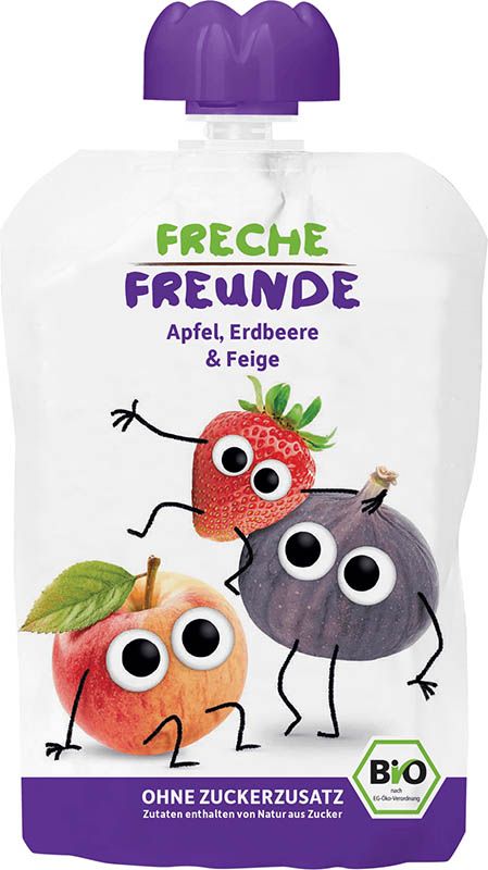 Amici sfacciati Mela croccante Fragola e fico Btl 100g