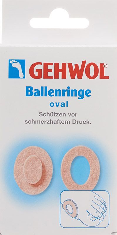Gehwol anelli per calli ovali 6 pezzi