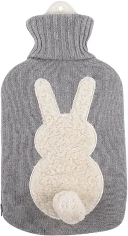 SÖNGER borsa dell'acqua calda Naturkaut Strickbez 2l coniglietto