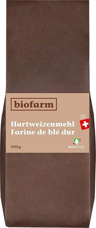 Farina di grano duro BIOFARM CH Bud Btl 500g