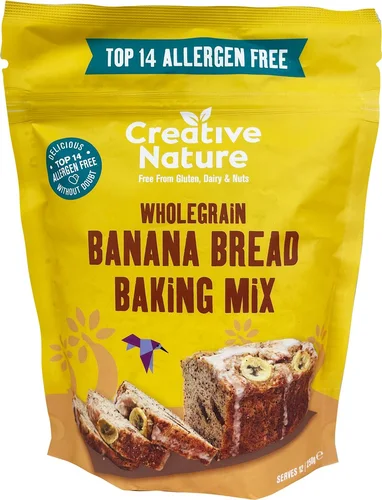 CREATIVE NATURE Preparato per pane alla banana senza allergeni 250 g